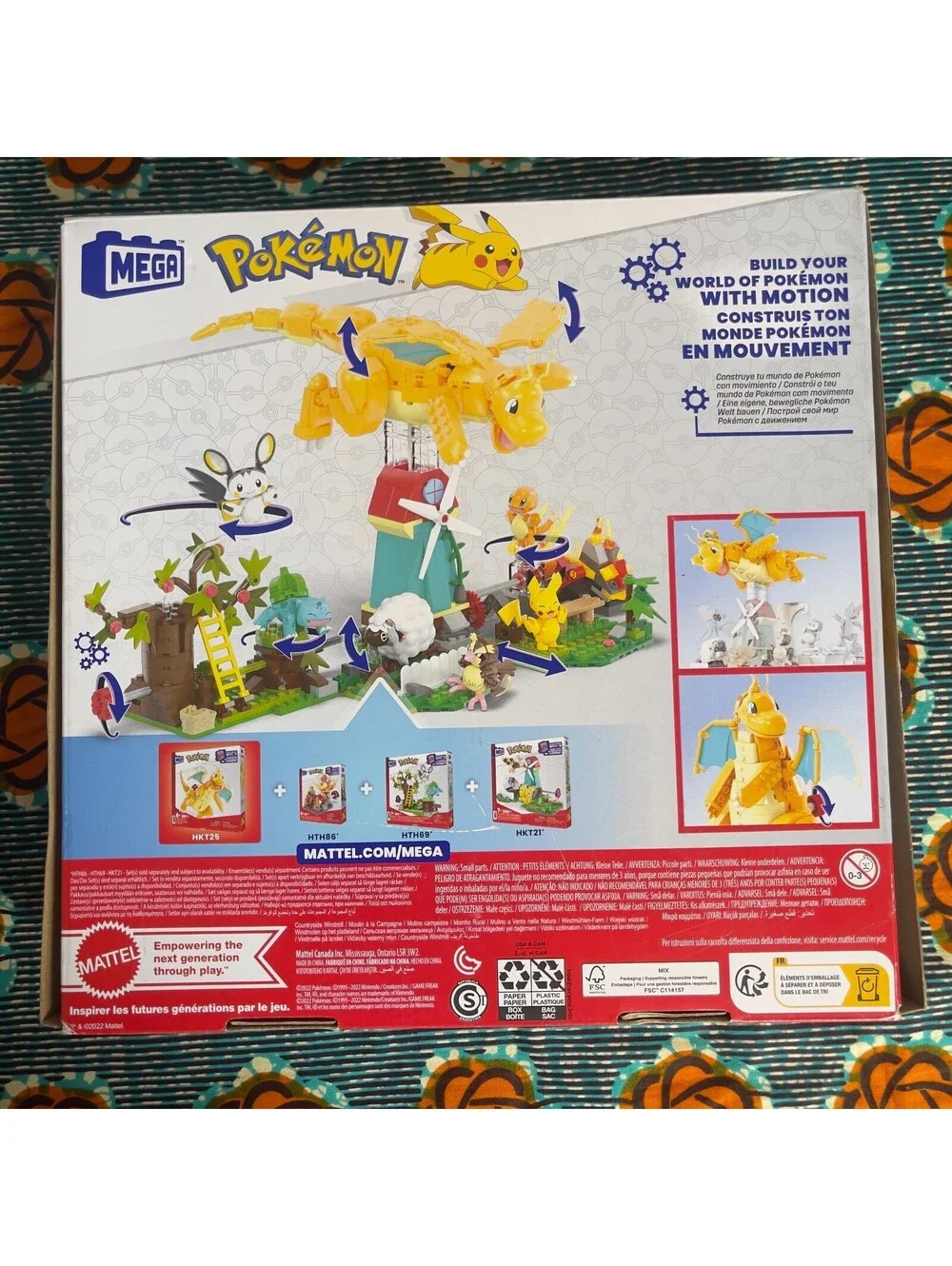 MEGA Pokémon Dragonite Build with Motion Set HKT25 387pcs Interlocking Blocks